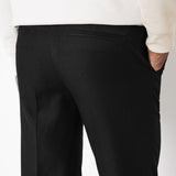 Spodnie garniturowe męskie slim fit – czarne