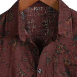 Koszula męska boho retro w kwiaty