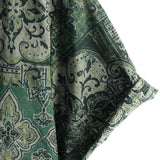 Koszula męska retro z krótkim rękawem we wzór paisley „Sopot” – zielona