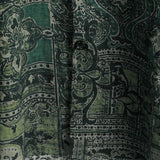 Koszula męska retro z krótkim rękawem we wzór paisley „Sopot” – zielona