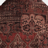 Brązowa koszula męska w stylu western paisley