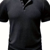 Elegancki T-shirt męski ze wzorem