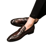 Eleganckie skórzane mokasyny męskie