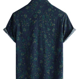 Koszula męska boho retro w kwiaty