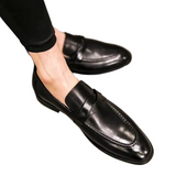 Eleganckie skórzane mokasyny męskie