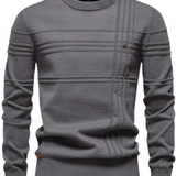 Sweter męski w kratę – wzór nowoczesny