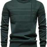 Sweter męski w kratę – wzór nowoczesny