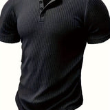 Elegancki T-shirt męski ze wzorem