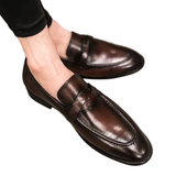 Eleganckie skórzane mokasyny męskie