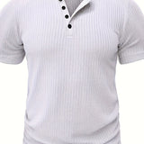 Elegancki T-shirt męski ze wzorem