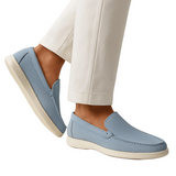 Mokasyny męskie casual – jasnoniebieskie