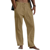 Klasyczne spodnie męskie z lnem