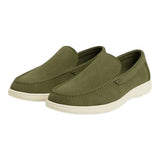 Mokasyny męskie casual – oliwkowe