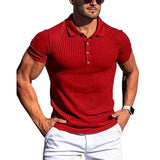 Elegancka koszulka polo męska w paski