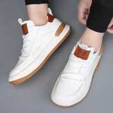 Skórzane buty męskie na grubej podeszwie