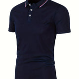 Elegancka koszulka polo męska w siedmiu kolorach