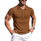 Elegancka koszulka polo męska w paski