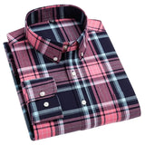 Klasyczna koszula męska w kratę z kołnierzykiem