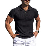 Elegancka koszulka polo męska w paski