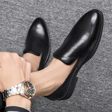 Wygodne skórzane buty wsuwane męskie