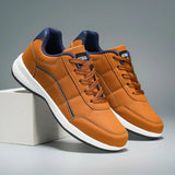 Stylowe skórzane sneakersy męskie