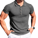 Elegancka koszulka polo męska w paski