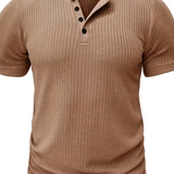 Elegancki T-shirt męski ze wzorem