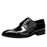 Eleganckie skórzane buty biznesowe męskie