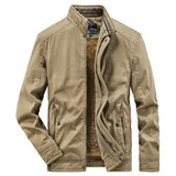 Elegancka męska bawełniana parka bomber