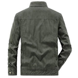 Elegancka męska bawełniana parka bomber